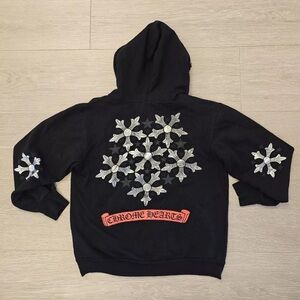 Chrome Hearts Metallic Zip Up Hoodie Rare Size L